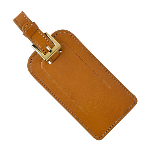 Leather Luggage Tag with Initial