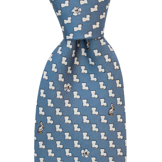 Louisiana Tie - NOLA Navy