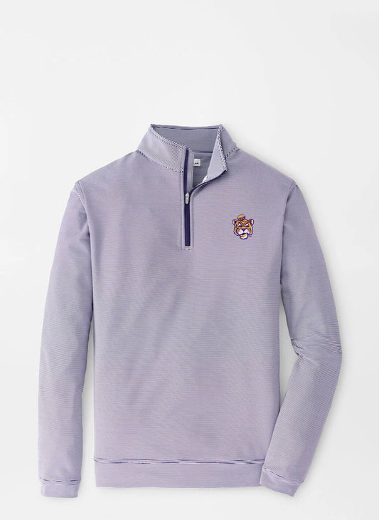 LSU Tiger Vault Perth Mini Stripe Quarter Zip