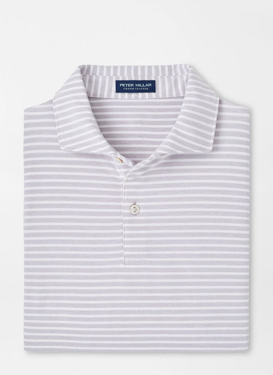 Albatross Stripe Cotton Blend Pique Polo