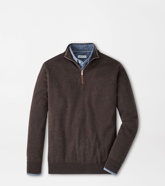 Autumn Crest Suede Trim Quarter-Zip