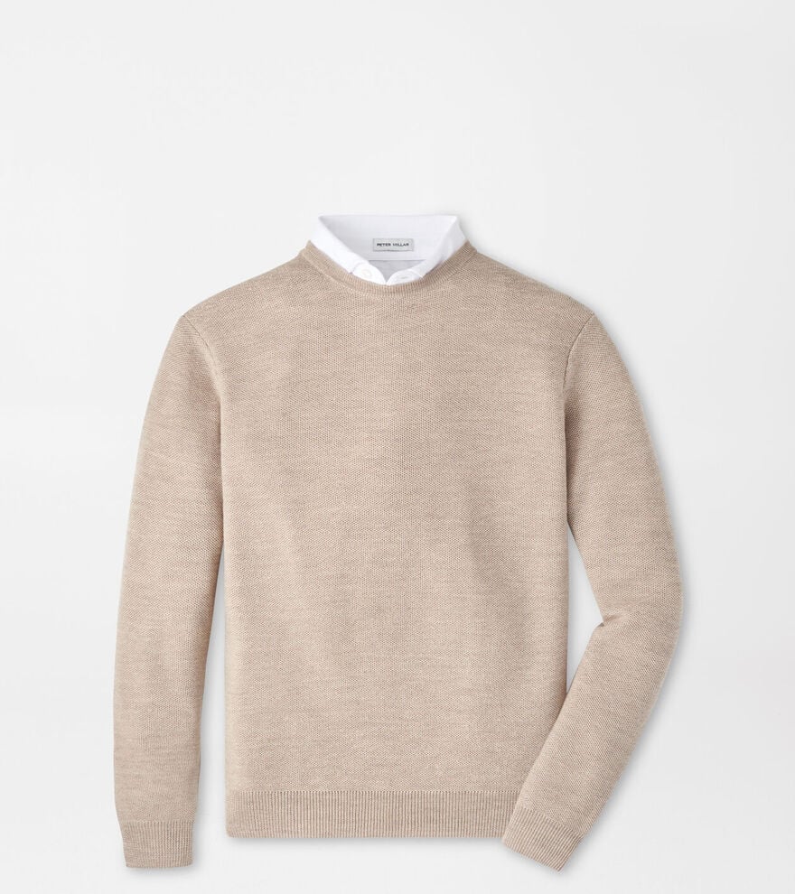 Autumn Crest Honeycomb Crewneck Sweater