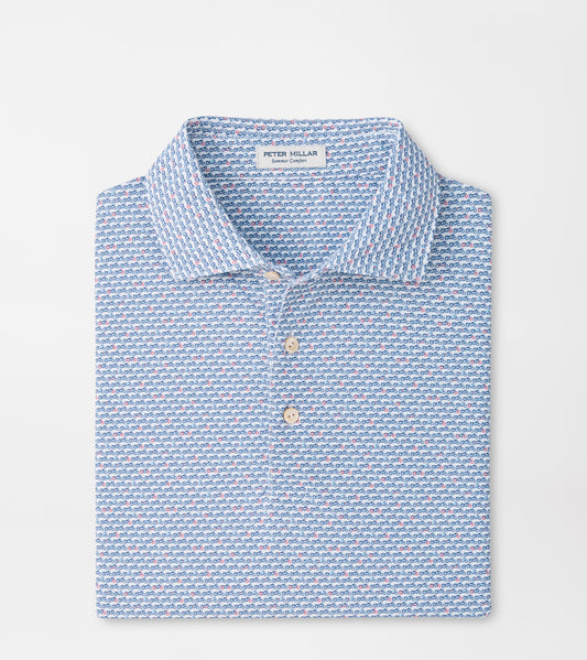 Motorcycle Performance Mesh Polo - Sean Self Collar
