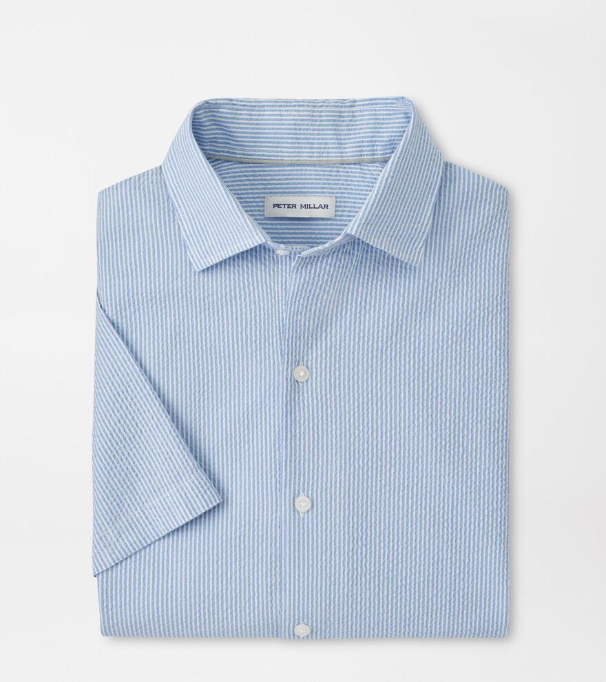 Coastal Stripe Cotton Lyocell Sport Shirt