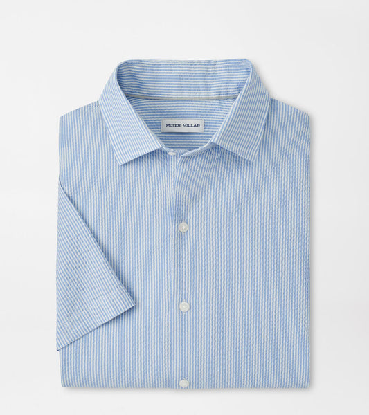Coastal Stripe Cotton Lyocell Sport Shirt