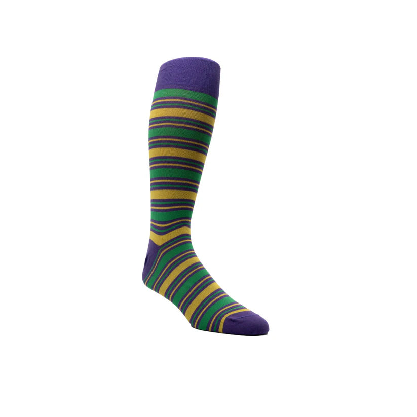 Mardi Gras Stripes Sock