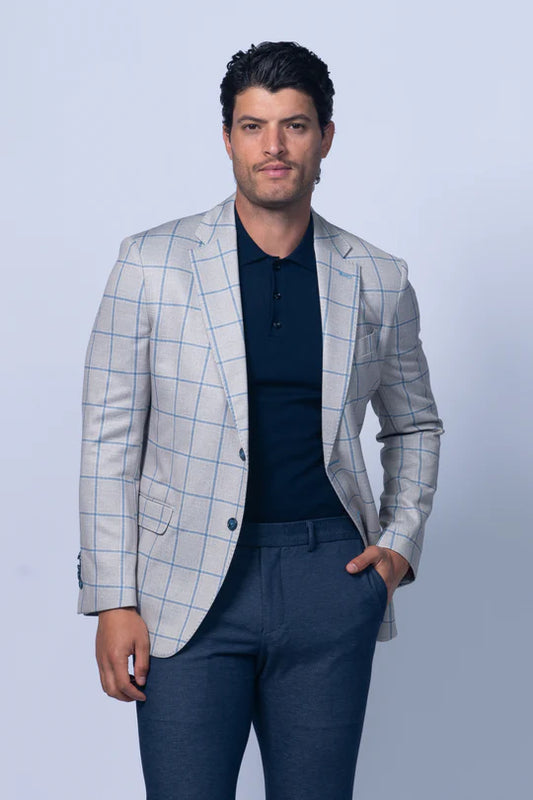 Oakdale Cotton Printed Stretch Knit Sport Coat