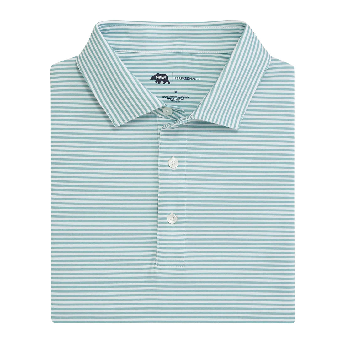 Echo Stripe Performance Polo