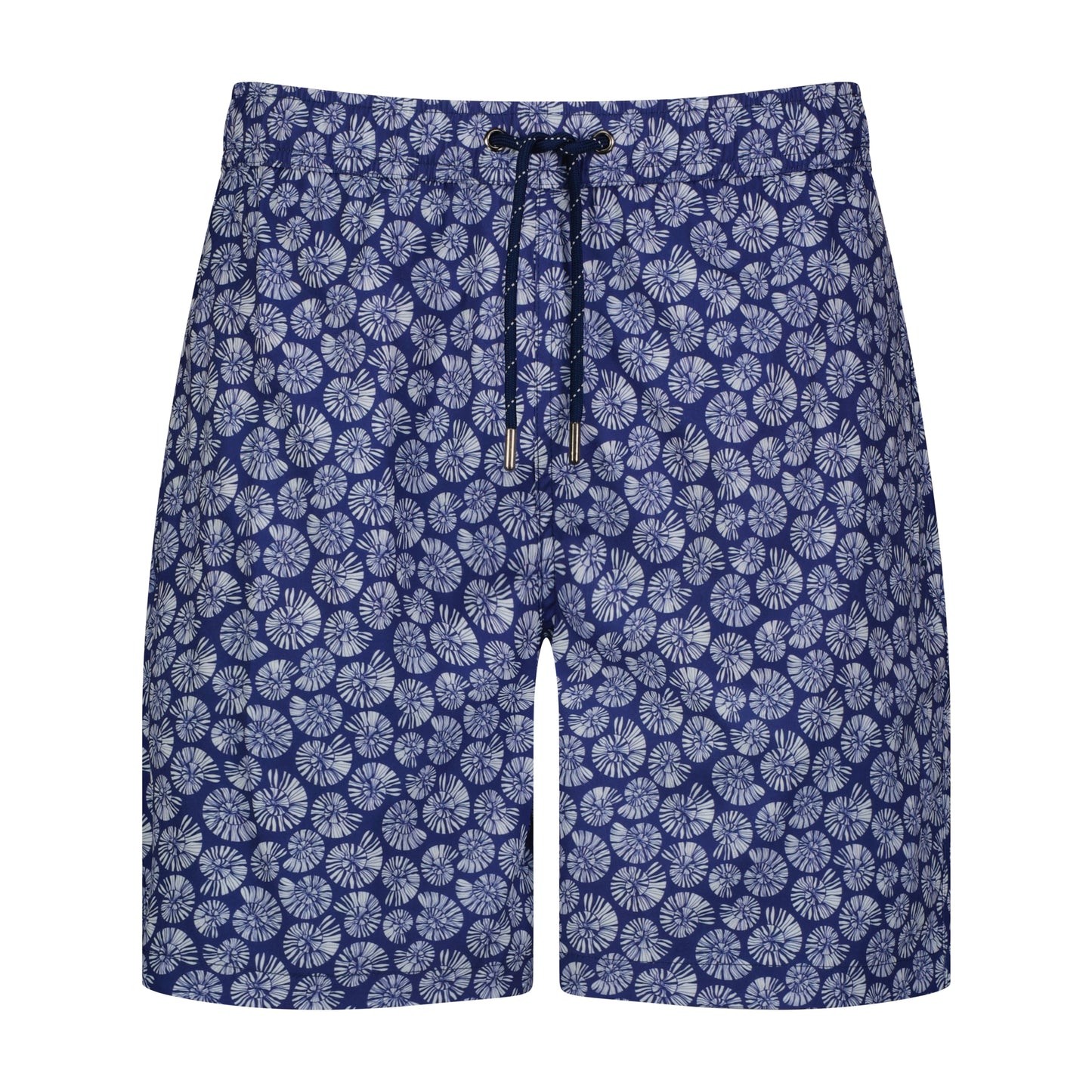 Blue Sea Shell Swim Trunks