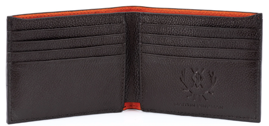 Anthony Alligator Grain Leather Billfold - Chestnut