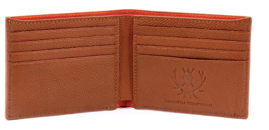 Bill Water Buffalo Leather Billfold - Burnt Cedar