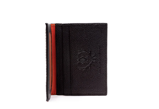 Bill Water Buffalo Leather ID Wallet - Burnt Cedar