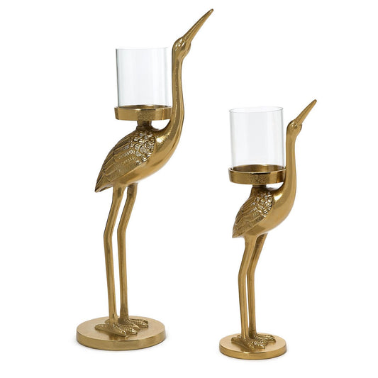Crane Candle Holder