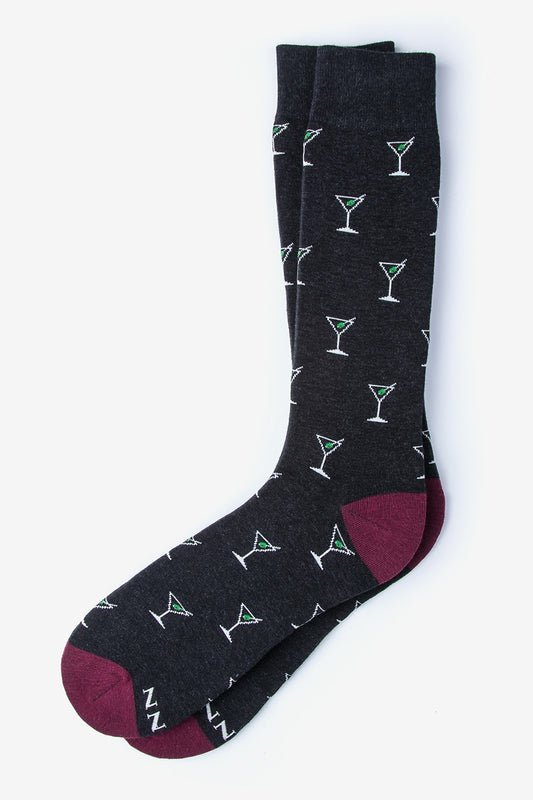 Straight Up & Dirty Black Sock