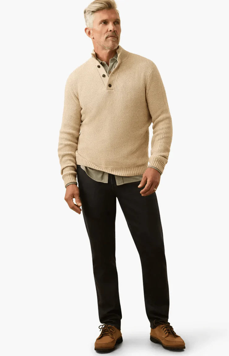 Quarter Button Sweater