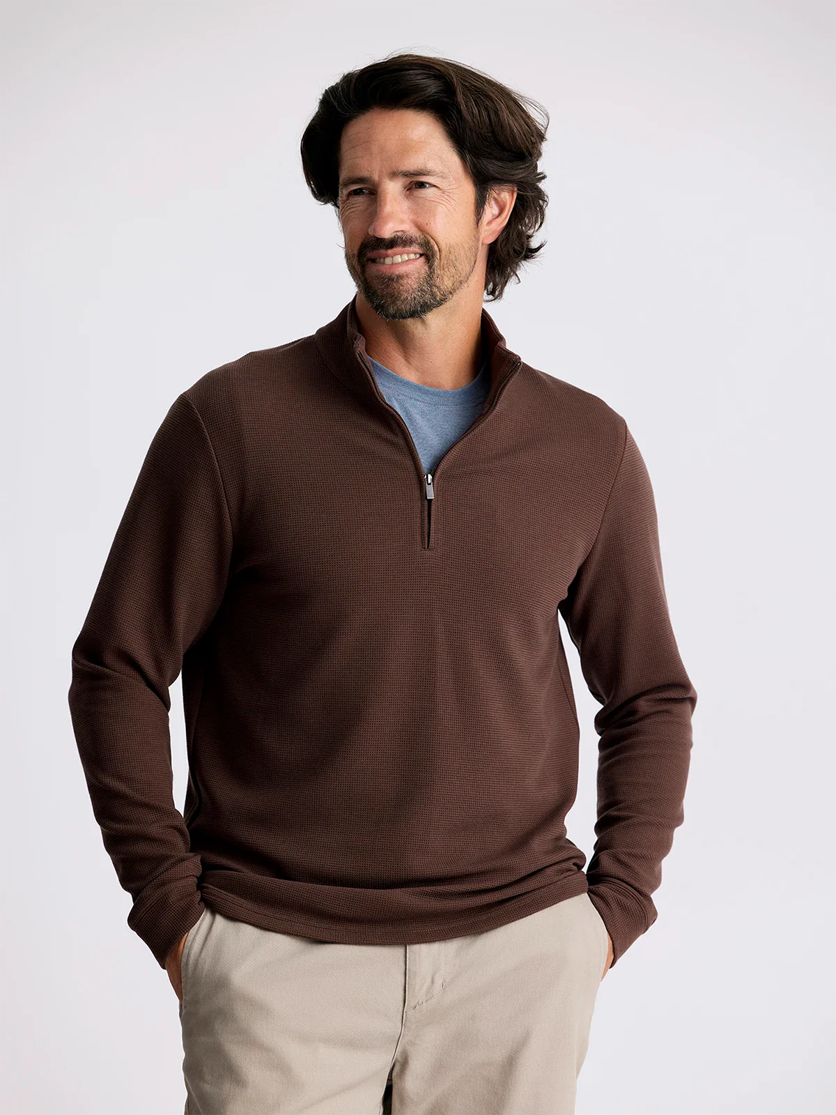 Men's Waffle Quarter Zip