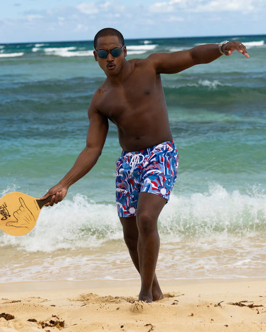 The Americana Swim Trunks