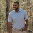 Laurel Green Timberline Printed Performance Polo