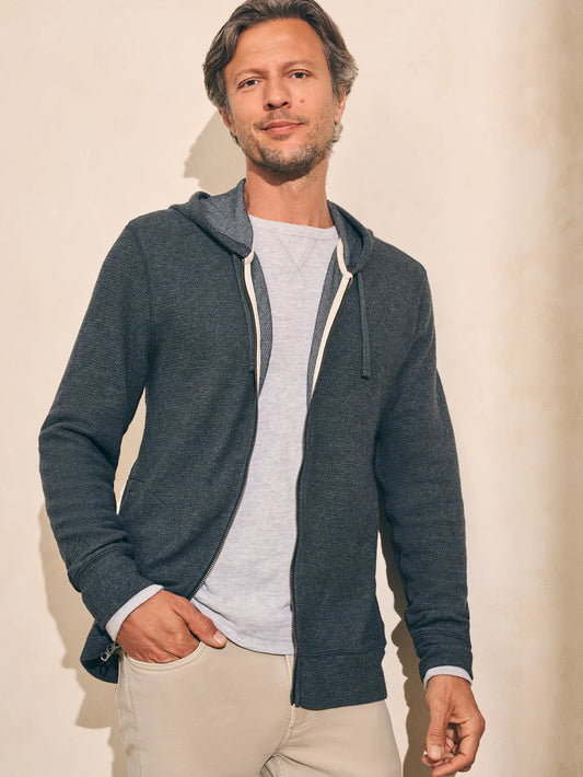 Surf Waffle Zip Hoodie